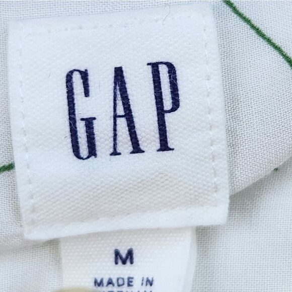 💜Gap Cream Floral Print Rayon Long Sleeve Top Medium - Picture 10 of 12